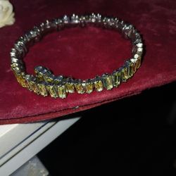 Rhinestone Silver Bracelet 