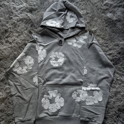 Denim Tears Cotton Wreath Grey Hoodie 