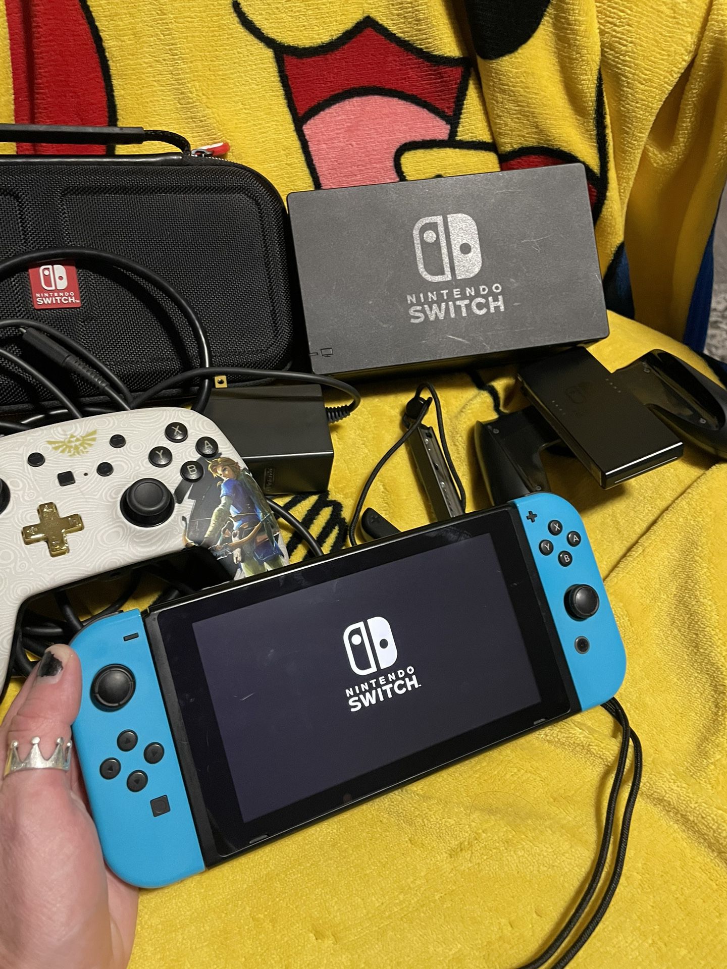 Nintendo Switch With Dock And Controller 