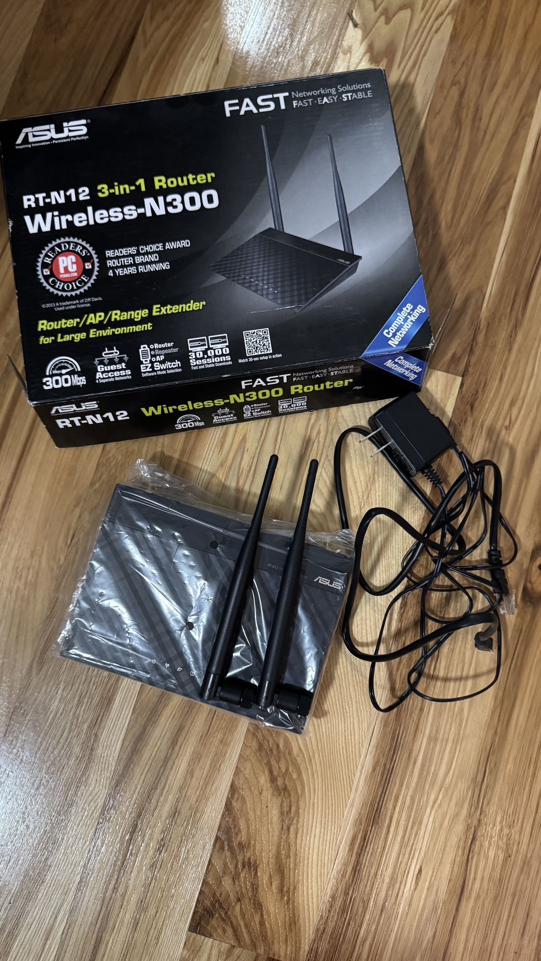 ASUS N300 WiFi Router RT-N12 - 3 in 1 Wireless Internet Router