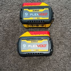 Dewalt 60v/20v Flexvolt 9.Ah 2 New Batteris 