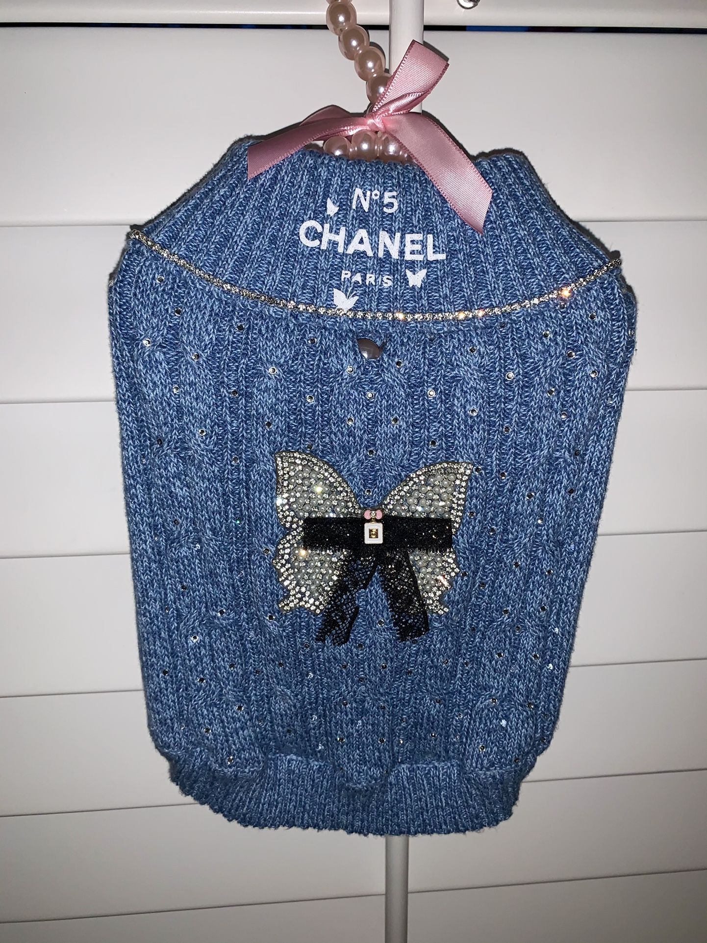 Designer Dog Knit Sweater