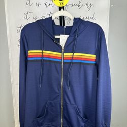 Blue Hoodie Jacket XL