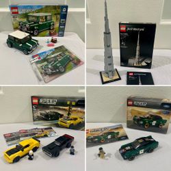 Lego Sets, Creator Expert Architecture Speed Champions, see description and photos for prices