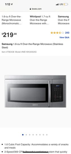 Samsung microwave