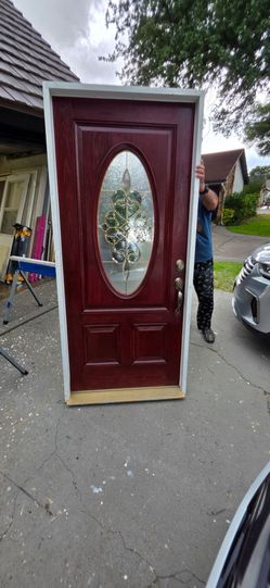 36x80 front door left swing , ready to install.