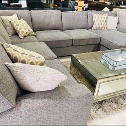 Repose Light Grey 3 Piece Sectional by Emerald Home