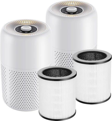 (2 Pack P60 Air Purifier + 2 Pack P60 HEPA Air Filter Combo Purchase),TPLMB Air Purifiers for Bedroom,H13 HEPA Filters,Aromatherapy for Better Sleep,