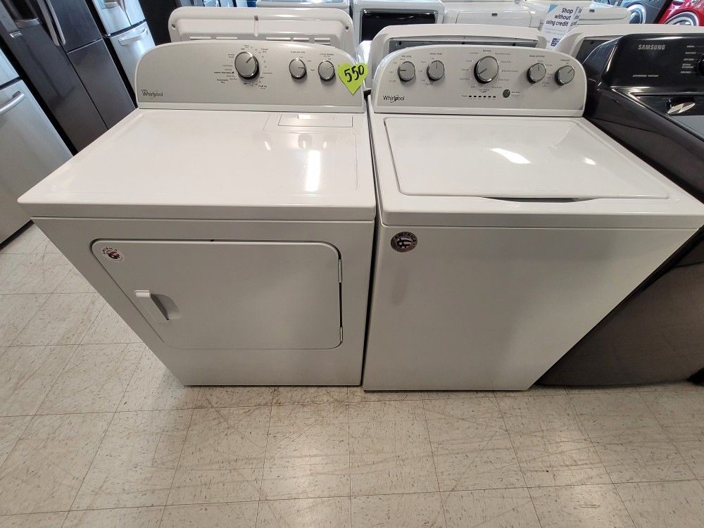 Top Load Washer And Electric Dryer Set Used In Good Condition With 90days Warranty From $550 Up To 699