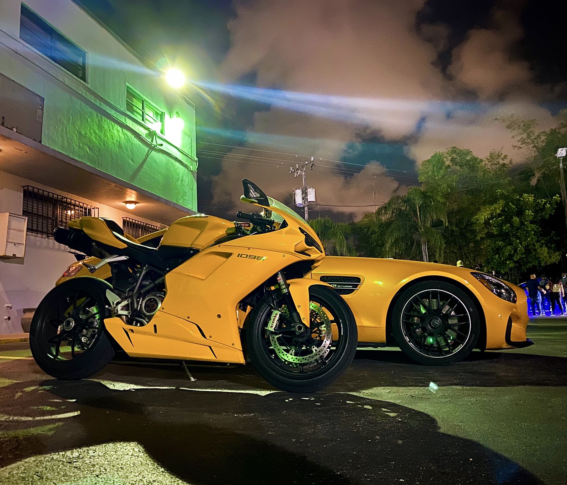 yellow ducati