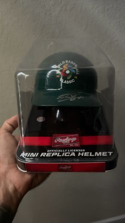 Jackson Chourio Mini Replica Hat Signed WBC
