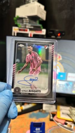 Sergio Busquets Auto /10 Topps Chrome MLS Inter Miami