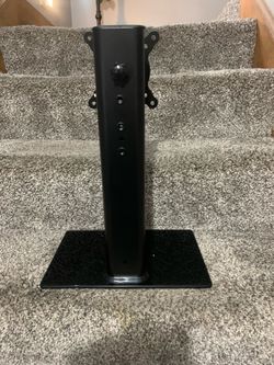 Universal Tabletop TV Stand with Tempered Glass Base