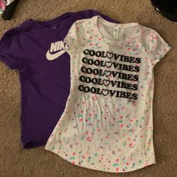 Girls Size Size 12  Justice & Nike Shirts 