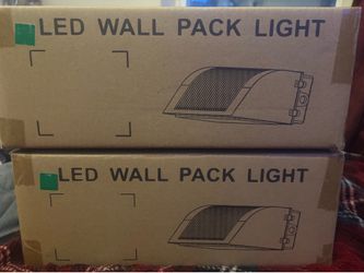 TWO LED WALL PACK LIGHTS