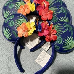 Disney Parks Encanto Floral Butterfly Embroidered Leaves Adult Headband Ears