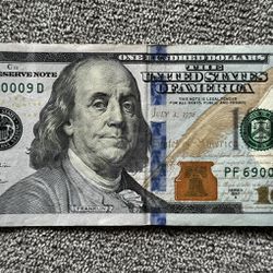 $100 Trinary Serial Number