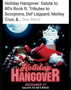 house of blues 80s tribute 12/27 3 tickets