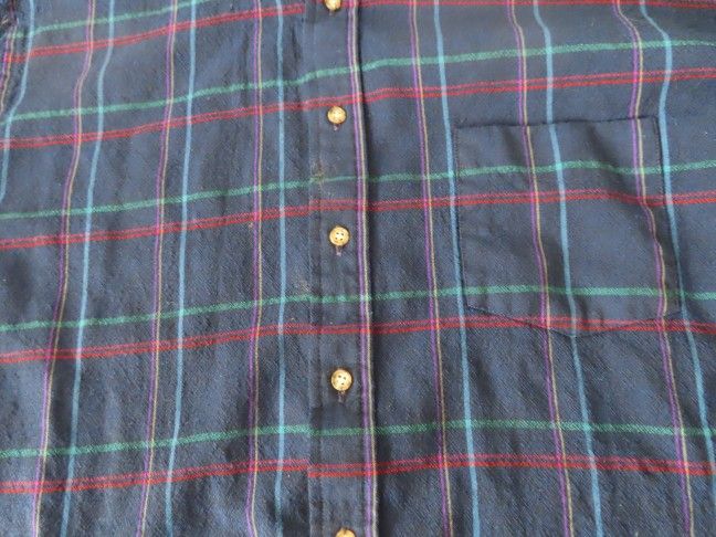 Vintage 1960s Pendleton Plaid Virgin Wool US Made Flannel Men's 2X