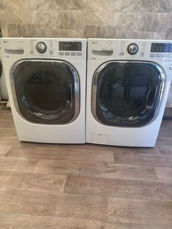 LG set electric laundry