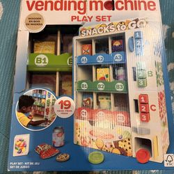 Kids Vending Machine Play Set – Open Box, Like New (Retails $80+) 