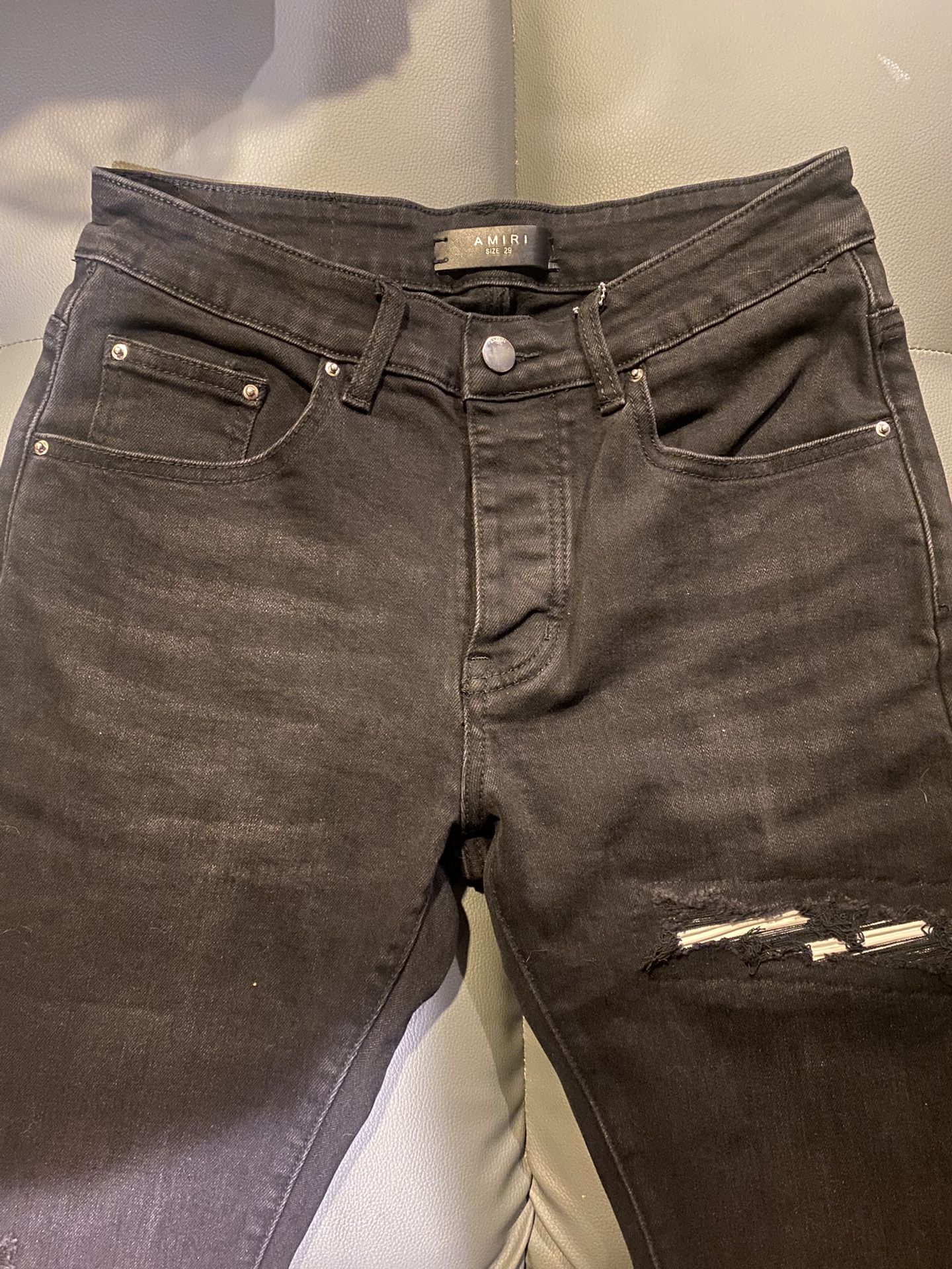 Amiri Jeans Size 29 NWT Black white 
