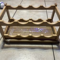 New Wood Wine Rack 