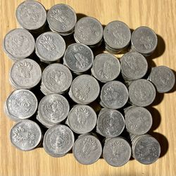 1981 & 1980  M Mexico 5 Pesos w AZTEK SERPENT Quetzalcoatl OLD Mexican Coin EAGLE D146