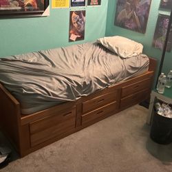 Wood Twin Bed 