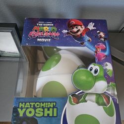 Hatchin' Yoshi from The Super Mario Galaxy Movie, Interactive Yoshi Figure,