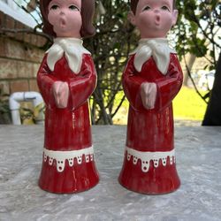 Vintage 1974 Choir Boy & Girl Ceramic Figurines – Signed Diaz – 10.5” Tall 