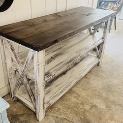 Handmade consoles or entry tables