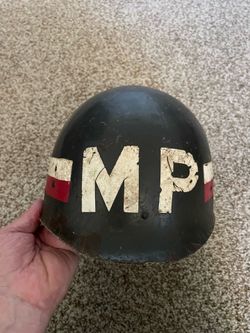 Vietnam War MP Helmet 1st Division