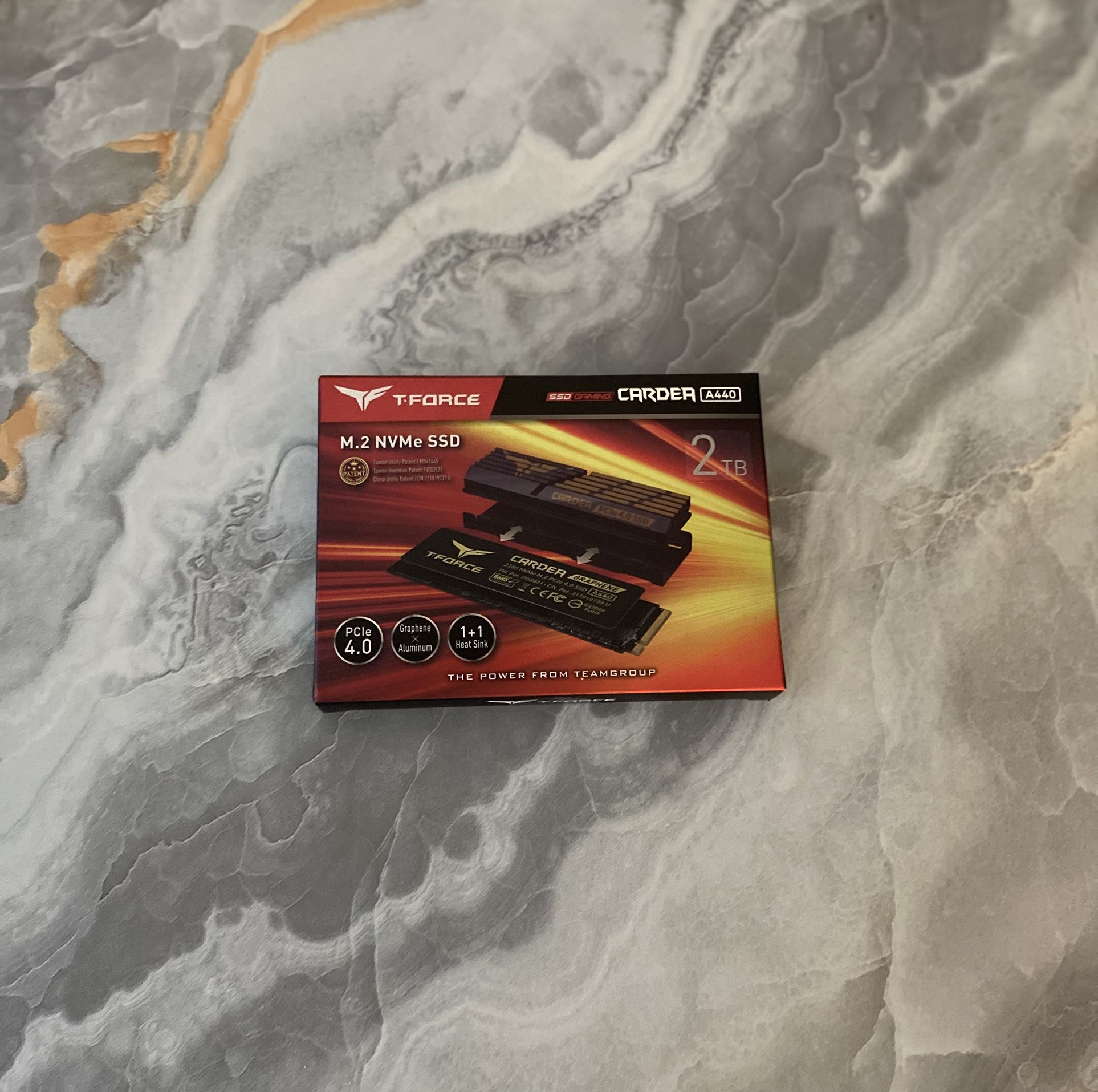 Team Group T-FORCE CARDEA A440 M.2 2280 2TB PCIe Gen 4.0 x4 NVMe 1.4, PS5 Compatible, Internal Solid