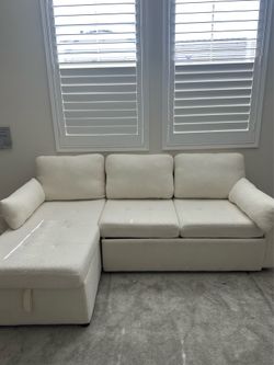 Sleeper Sofa with Storage Chaise