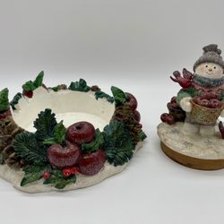 Snowman Candle Holder