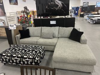 New Sectional And Ottoman 