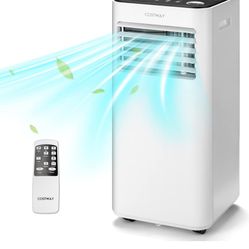 Portable Air Conditioner Ac, with Fan & Dehumidifier Mode 8000 BTU 250 Sq Ft