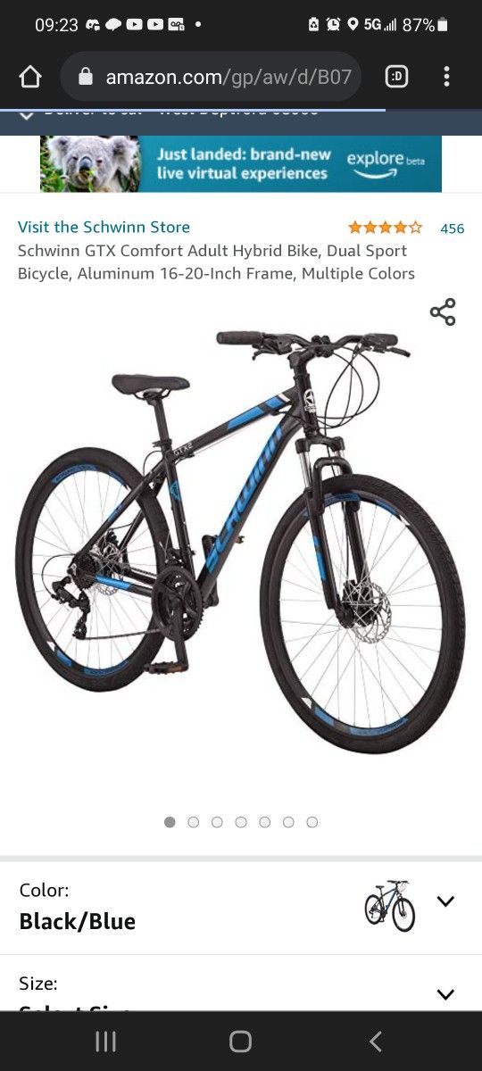 Dual Sport Hybrid Bicycle Amazon Schwinn GTX Comfort Hybrid Bike