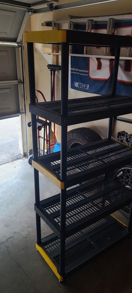 5 Tier Plastic Storage Rack