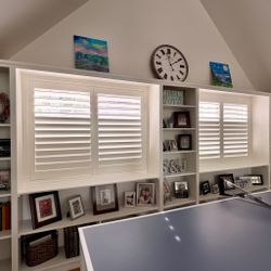 Factory Direct Custom Wood Plantation Shutters - 100% Real Hardwood Interior Window Coverings - Custom Paint, Stains & Expert Local Install