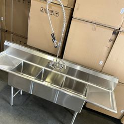 New Restaurant Sink Stainless Steel G16 The Heavier Duty Brand New 