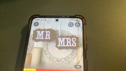 Just Married Banner , Mr & Mrs Hanging Sign