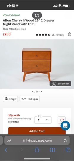 Living Spaces Night Stand/dresser