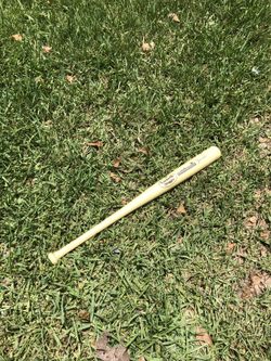 Wooden louisville slugger baseball bat