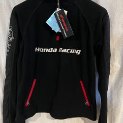 Joe Rocket Honda Racing Women’s Fleece Pullover Sweater, Large, New 