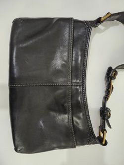Vintage Coach Bleeker Black Leather Shoulder Bag $65