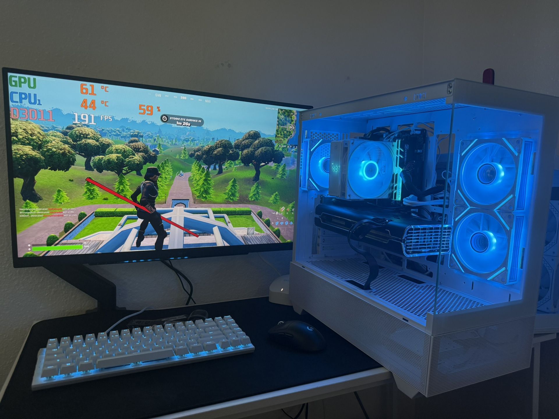 White Gaming Pc Computer Desktop