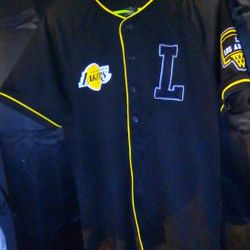 *Rare* NBA Brand Los Angeles Lakers Baseball Style Jersey Size Medium 