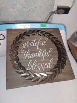 Grateful thankful blessed wall decor from hobby lobby